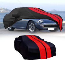 For Maserati Spyder Red/Black Full Car Cover Satin Stretch Indoor Dust Proof A+ picture