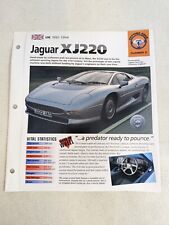 1993 JAGUAR XJ220 SPEC SHEET/Brochure/Pamphlet/Catalog picture