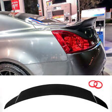 Gloss Black Rear Trunk Boot Spoiler Wing For Infiniti G37 Q60 Coupe 2 Door 08-13 picture