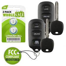 2 Replacement For 2003 2004 2005 2006 2007 2008 2009 Toyota 4Runner Key + Fob picture