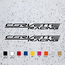 Pair Corvette Racing Decal Vinyl Sticker for Corvette Sport Cars picture