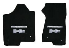 LLOYD Classic Loop BLACK Front Floor Mats; 2003 to 2007 HUMMER H2 *Silver logos picture