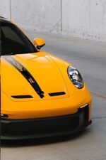 Carbon Fiber Custom Hood Stripe Decal for Porsche 911 2020-2023 Carrera 992  picture