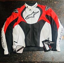 BRAND NEW Alpinestars T-Jaws Padded / Waterproof /Jacket Red / Black / White picture