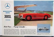 1957 Mercedes-Benz 300SL Roadster Dealer Sales Data Spec Sheet Rare picture