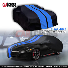For Honda NSX NSX-R Stretch Indoor Car Cover Dustproof Black/BLUE picture