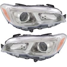 Headlight Set For 2015 2016 2017 2018 Subaru WRX Left and Right With Bulb 2Pc picture