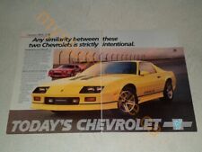 VARIOUS CHEVROLET IROC IROC-Z AD / ARTICLES COLOR picture