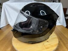 Sedici Strada II 2 Gloss Black Motorcycle Helmet Size L Sunglasses NICE picture