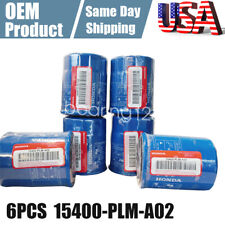 6PCS  For Honda Acura 1984-2021 15400-PLM-A02 Genuine Factory Engine Oil Filter picture
