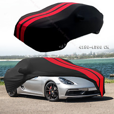 Red/Black Indoor Car Cover Stain Stretch Dustproof For Porsche Boxster S picture