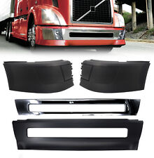 Volvo VNL VN 2004-2017 Bumper Set Pair Left Right Center w/out Fog Light Hole picture
