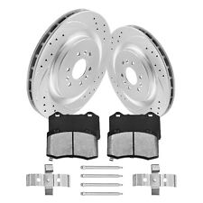 365mm Rear Disc Rotors Ceramic Brake Pads Kit for Cadillac STS V 6 LUG 4-Door picture