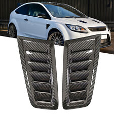For Ford Focus RS ST MK2 style Bonnet Air Vents Hood Trim Carbon Fiber Pattern picture