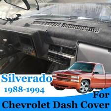 For Chevrolet Silverado 1988-1991 1992 1993 1994  Black Dash Cover Mat Dashmat picture
