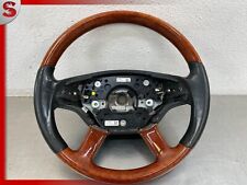 07-10 MERCEDES W216 CL550 S550 DRIVER STEERING WHEEL W/ PADDLE SHIFTERS WOOD OEM picture