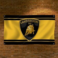 Lamborghini 3x5 ft Banner Racing Flags Car Show Garage Man Cave Wall Decor Sign picture