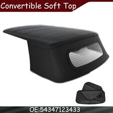 Black Convertible Soft Top for Mini Cooper 2003-2008 Convertible w/ Glass Window picture