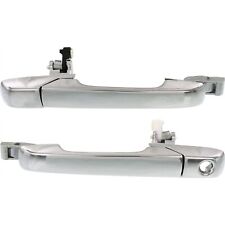 Exterior Door Handle For 2001-2006 Acura MDX Set of 2 Front Chrome Plastic picture