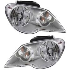 Headlight Set For 2007-2008 Chrysler Pacifica Left and Right With Bulb 2Pc picture