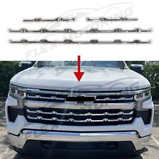 Chrome Grille Grill Overlay Trim 4PC FOR 2022-2024 Chevy Silverado 1500 LT / RST picture