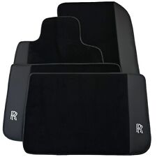 Black Floor Mats for Rolls Royce Cullinan (2018-2023) Black Leather by AutoWin picture