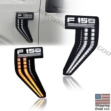 Fender Vent LED Side Marker Light DRL Turn Signal For Ford F-150 F150 2021-2023 picture