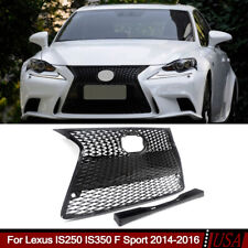 For 2014-2016 Lexus IS350 F Sport Gloss Black Front Upper Lower Bumper Grille picture
