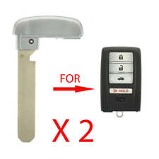 New Smart Key Uncut Emergency Blade Blank Key Replacement for Acura (2 Pack) picture