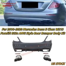 For 2016-2020 Mercedes Benz E Class W213 Facelift E63s AMG Style Rear Bumper Kit picture