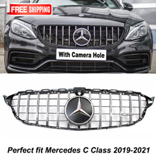 GTR Front Grille Grill W/Star For Mercedes W205 C43AMG C250 C200 C300 2019-2021 picture