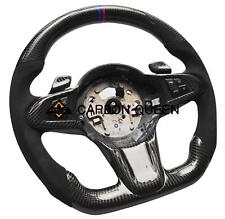 REAL CARBON FIBER Steering Wheel FOR BMW Z4 E86 W/BUTTONS AND PADDLES 09-16 YEAR picture