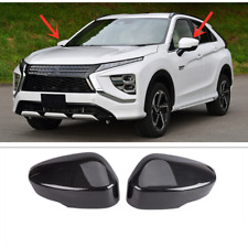 2X Carbon fiber Rearview Mirror Cover For Mitsubishi Eclipse Cross 2018-2023 picture