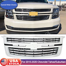 For 15-2020 Chevrolet Tahoe/Suburban Front Upper Summit White&Black Grille Grill picture