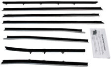 Window Sweeps Weatherstrip for 1968 Pontiac GTO Lemans Black Front Rear picture