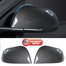 2020-2024 Tesla Model Y Carbon Fiber Style Side Mirror Rearview Cover Sport picture
