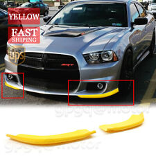 For Dodge Charger SRT8 2011-14 Yellow Front Bumper Lip Splitter Guard Protector picture