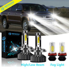 For Toyota Tundra 2014-2019 Combo LED Headlight High/Low Beam Fog Light 4X Bulbs picture