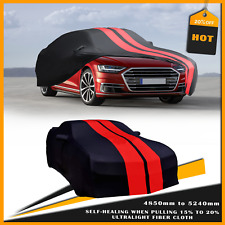 Satin Stretch Indoor Car Cover Dustproof Red Line For Audi A6A7A8 A6L picture