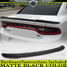 For 2011-22 2023 Dodge Charger PAINTED MATTE BLACK Factory HELLCAT Style Spoiler picture