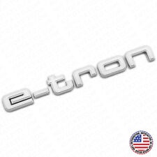 Audi e-tron OEM Silver Rear Letter Liftgate Badge Trunk Emblem Badge Logo Sport  picture