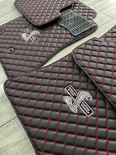 SHELBY GT500 SUPERSNAKE LEATHER CAR FLOOR MAT SET / Special Design / Custom Fit picture