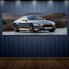 Aston Martin 1' X 3' Garage Banner, 13oz Vinyl -  Vantage GT8  NEW picture