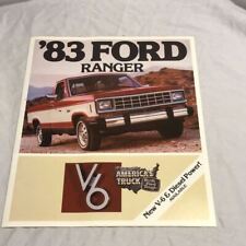 1983 Ford Ranger dealer sales brochure V6 and Diesel version picture