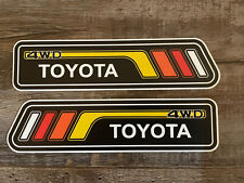 4.5 X 18” TOYOTA  Truck Vintage Retro  Stripes decal sticker Left And Right Set picture
