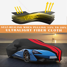 For McLaren MP4-12C Red/Black Full Car Cover Satin Stretch Indoor Dust Proof A+ picture
