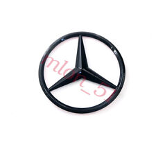 W204 Mercedes GLOSS BLACK Star Emblem Rear Trunk Lid Logo Badge AMG C300 C63 picture