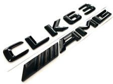 #1 BLACK CLK63+AMG FIT MERCEDES CLK63 REAR TRUNK EMBLEM BADGE NAMEPLATE picture