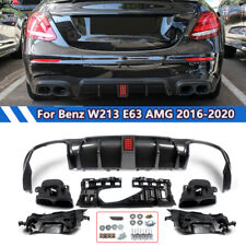 For Benz W213 E300 E43/E53/E63 AMG 2016-20 Rear Bumper Diffuser W/Exhaust Tips picture