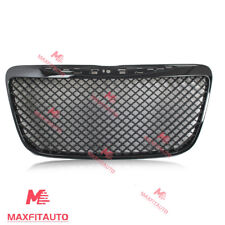 Fits 2011-2014 Chrysler 300 300C Mesh Style Front Grill Grille Gloss Black- ABS picture